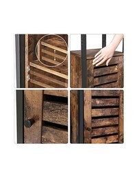 Raft depozitare, Vasagle, Maro Rustic, LSC37BX, 37 x 30 x 167 cm - 4