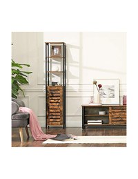 Raft depozitare, Vasagle, Maro Rustic, LSC37BX, 37 x 30 x 167 cm - 6