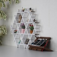 Raft din carton HEXBEYAZ Alb 70x67x11 cm - 3