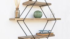 Raft din lemn Wr007 Nuc 60x60x14 cm