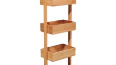 Raft Ollie lemn bambus culoarea lemn naturala 28x16x88cm