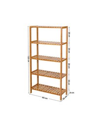 Raft pentru baie, Songmics, BCB35Y, Bambus, 133 x 29 x 9 cm - 3