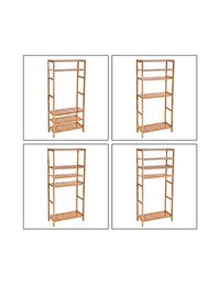 Raft pentru baie, Songmics, BCB35Y, Bambus, 133 x 29 x 9 cm - 6