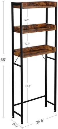 Raft pentru baie, Vasagle, 63x25x165 cm BTS002B01V1 - 6