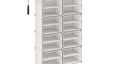 Raft pentru pantofi Songmics Alb 82x32x122 cm
