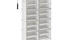 Raft pentru pantofi Songmics Alb 82x32x122 cm
