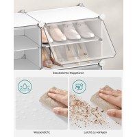 Raft pentru pantofi Songmics Alb 82x32x122 cm - 7