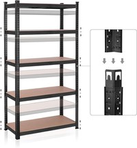Raft Songmics, 5 rafturi, 50 x 100 x 200 cm, GLR050B01 - 5