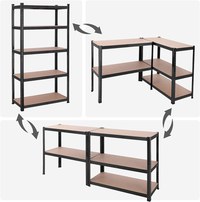 Raft Songmics, 5 rafturi, 50 x 100 x 200 cm, GLR050B01 - 7