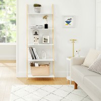 Raft, Vasagle, Alb-Natural, LLS201N01, 30x30x129.5 cm - 4