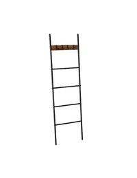 Scara cu carlige, Vasagle, Maro Rustic, 43 x 33 x 9,4 cm - 1
