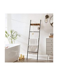 Scara cu carlige, Vasagle, Maro Rustic, 43 x 33 x 9,4 cm - 3