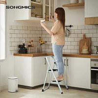 Scara, Songmics, Alb-Negru, 86.5x44.5x4.5 cm - 1