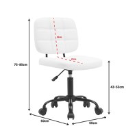 Scaun birou Sedia Pako World Alb 50x50x75.85 cm - 8