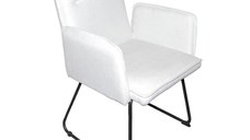 Scaun cu brate Essential Alb 55.5x59x89 cm