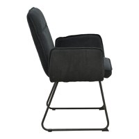 Scaun cu brate Essential Negru 55.5x59x89 cm - 3