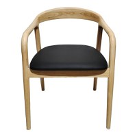 Scaun cu brate Hogie Natural 61x60x76 cm - 5