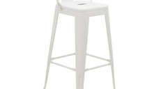 Scaun de bar de grădină Utopia Alb 42x42x97 cm