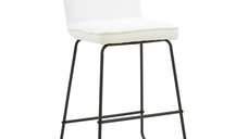 Scaun de bar Essential Alb 53x64.5x107 cm