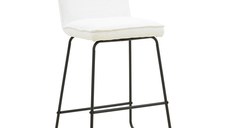 Scaun de bar Essential Alb 53x64.5x107 cm
