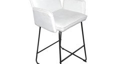 Scaun de bar Essential Alb 57x64.5x107 cm