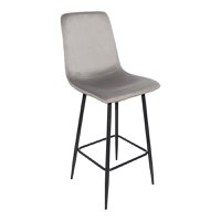 Scaun de bar Grato Gri 43.5x55x114 cm - 1