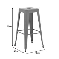 Scaun de bar Utopia Verde 42x42x76 cm - 2