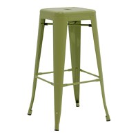 Scaun de bar Utopia Verde masliniu 42x42x76 cm - 1