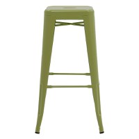 Scaun de bar Utopia Verde masliniu 42x42x76 cm - 3