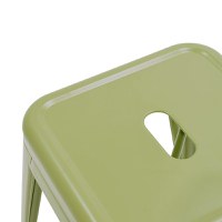 Scaun de bar Utopia Verde masliniu 42x42x76 cm - 4