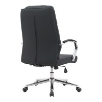 Scaun de birou directorial, Normie, Negru, 58x65x111 cm - 2