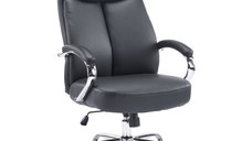 Scaun de birou directorial Venza Negru 70x65x117-124 cm