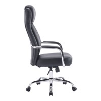 Scaun de birou directorial Venza Negru 70x65x117-124 cm - 3