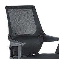 Scaun de birou Fragrant cu plasa din material textil de culoare neagra - 5