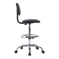 Scaun de birou Icina, Pako World, PU, Negru, 58x54x102-123 cm - 3