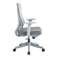 Scaun de birou Litulo Gri 51x50.5x106 cm - 2