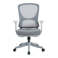 Scaun de birou Litulo Gri 51x50.5x106 cm - 3