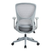 Scaun de birou Litulo Gri 51x50.5x106 cm - 4