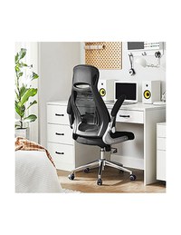 Scaun de birou, Songmics, 50 x 68 x 126 cm, Negru - 3