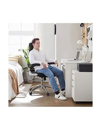 Scaun de birou, Songmics, 50 x 68 x 126 cm, Negru - 4