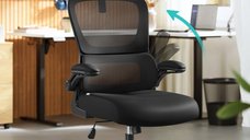Scaun de birou Songmics Negru 64.5x71.5x121.5 cm