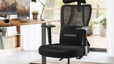 Scaun de birou Songmics Negru 70x70x136 cm