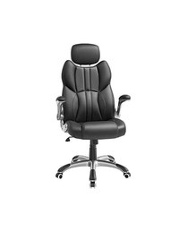 Scaun de birou, Songmics, OBG65BK, Negru, 75 x 70 x 137 cm - 1