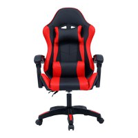 Scaun de gaming William piele ecologica negru - rosu - 4