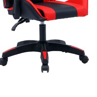 Scaun de gaming William piele ecologica negru - rosu - 6