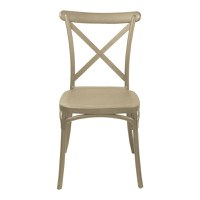 Scaun de gradina Crossie Pako World Cappuccino 38x46.5x82 cm - 4