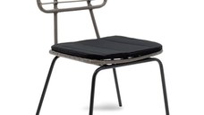 Scaun de Gradina Naoki Negru - Gri