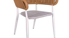 Scaun de grădină Raven Alb 57x62x78 cm