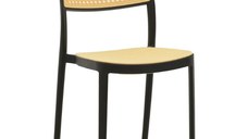 Scaun de grădină Westley Negru 55x47x81 cm