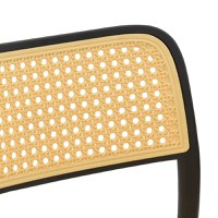 Scaun de grădină Westley Negru 55x47x81 cm - 5